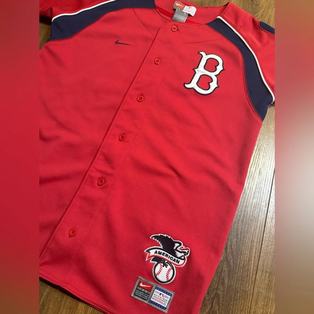 Nike Kids' Red Boston Baseball Jersey